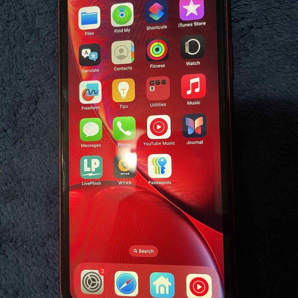 Smartphone with Red Display